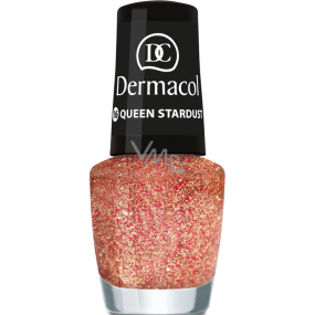 Dermacol Nail Polish with Effect Glitter Touch lak na nechty s efektom 16 Queen Stardust 5 ml
