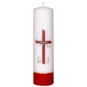 Lima Relief Kostolné sviečka biela valec 1013 60 x 220 mm 1 kus