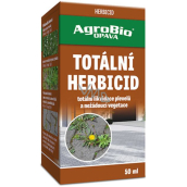 AgroBio Totálny herbicíd na hubenie burín, drevín, starých trávnikov 50 ml