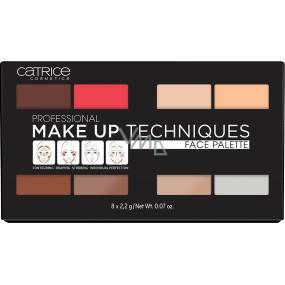 Catrice Professional Make Up Techniques Face Palette profesionálny paleta na tvár 010 Volume One 8 x 2,2 g