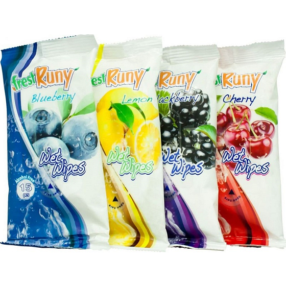 Freshruny Ovocie vlhčené obrúsky 15 kusov