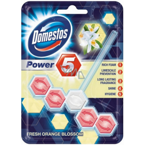 Domestos Power 5 Orange Blossom Wc pevný blok 55 g