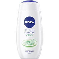 Nivea Creme Aloe starostlivý sprchový gel, 250 ml