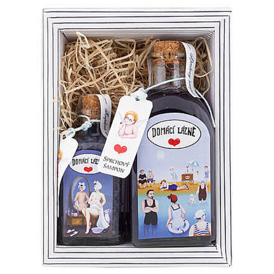 Bohemia Gifts Domáce kúpele - Levanduľa sprchový gél 250 ml + soľ do kúpeľa 110 g, kozmetická sada