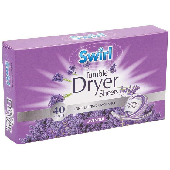 Swirl Levanduľa vôňa do sušičky obrúsky 40 kusov