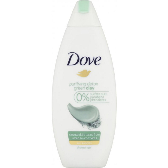 Dove Purifying Detox Green Clay čistiaci sprchový gél 250 ml