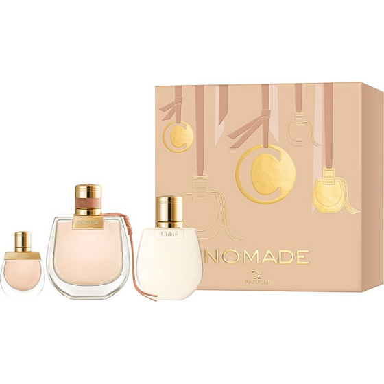 Chloé Nomade toaletná voda pre ženy 75 ml + telové mlieko 100 ml + toaletná voda 5 ml, darčeková sada