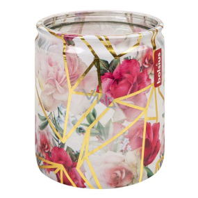 Bolsius Ruže s kryštálmi vonná sviečka v skle 68 x 80 cm, doba horenia 23 hodín
