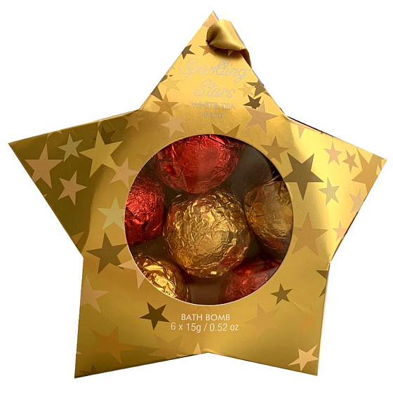 Salsa Collection Sparkling Stars šumivé gule do kúpeľa 6 x 15 g, kozmetická sada