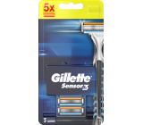 Gillette Sensor 3 náhradná hlavica 5 kusov pre mužov