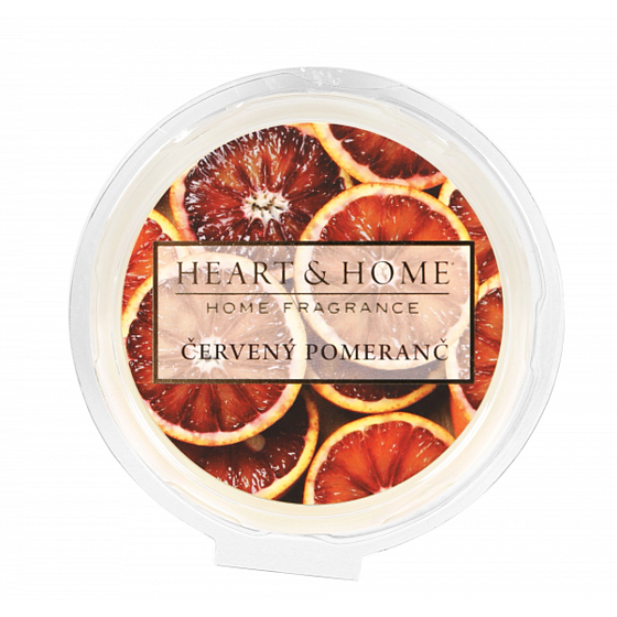 Heart & Home Sójový vosk s vôňou červeného pomaranča 26 g
