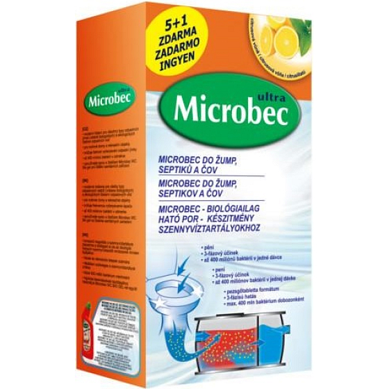 Bros - Microbec pre septiky a čističky odpadových vôd 6 x 25 g