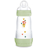 Mam Anti-Colic fľaša na kŕmenie, silikónový mäkký cumlík so stredným prietokom 2+ mesiace Zelená 260 ml