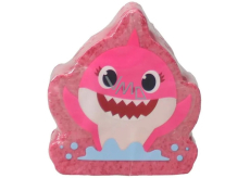 Pinkfong Baby Shark ružová a červená šumivá bomba do kúpeľa 140 g