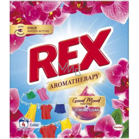 Rex Aromatherapy Color Orchid prací prášok na farebnú bielizeň 4 dávky 260 g