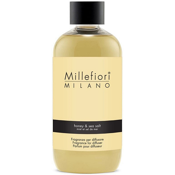 Millefiori Milano Prírodný med a morská soľ Náplň do difuzéra s medom a morskou soľou pre vonné stonky 250 ml