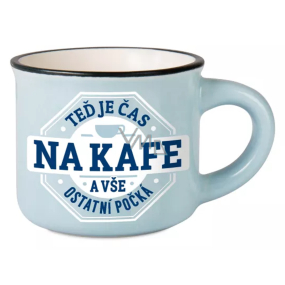 Hrnček Albi Espresso - Čas na kávu a všetko ostatné počká 45 ml