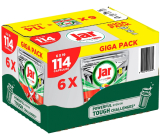 Jar Platinum Plus All in One Kapsule do umývačky riadu Lemon box 6 x 19 kusov