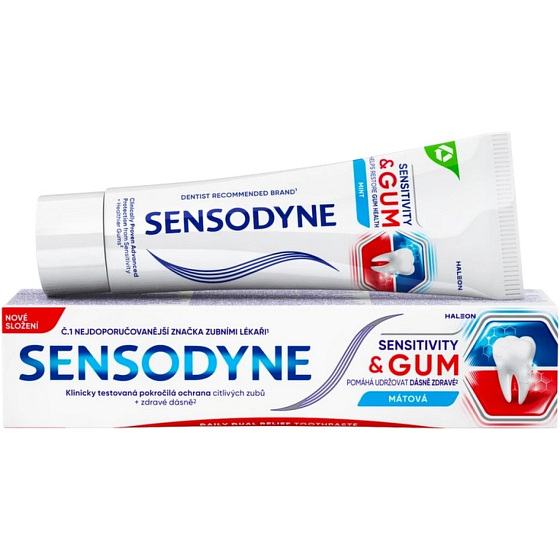 Sensodyne Sensitivity & Gum Mätová zubná pasta 75 ml