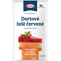 Labeta tortové želé červené, 10 g