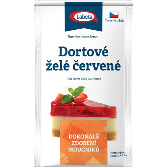 Labeta tortové želé červené, 10 g