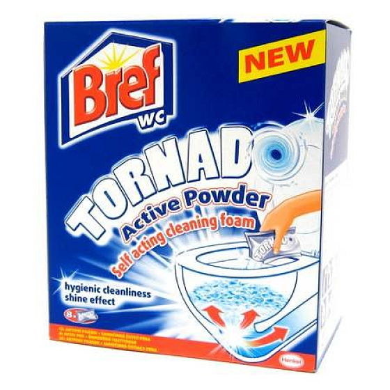 Bref Tornádo WC aktívny prášok 8 x 100 g