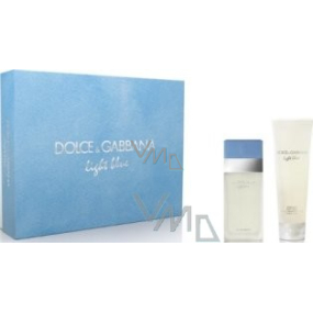 Dolce & Gabbana Light Blue toaletná voda 25 ml + telový krém 50 ml, pre ženy darčeková sada