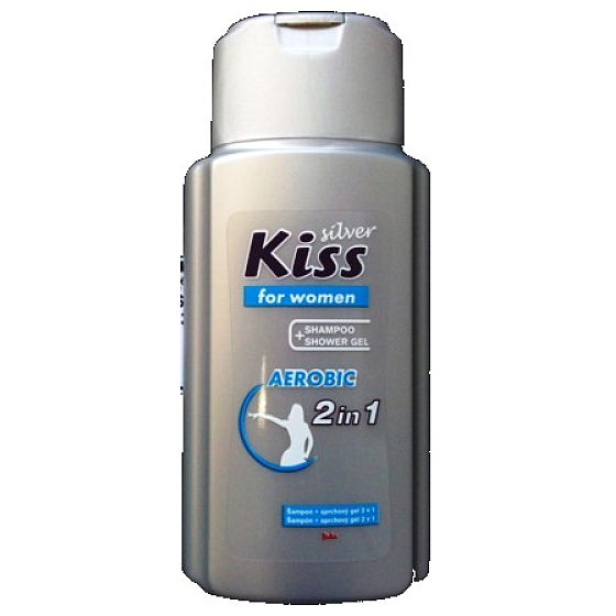 Mika Kiss Silver Aerobic sprchový gél + šampón na vlasy 150 ml