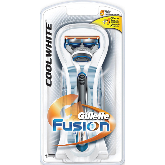 Gillette Fusion Cool White holiaci strojček 1 kus pre mužov