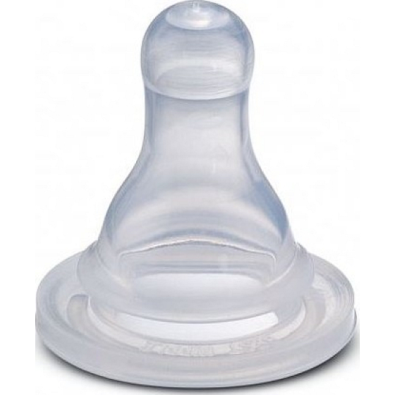 Baby Farlin Cumlík silikónový guľatý G-1 + Krížik 0-6 mesiacov 1 kus