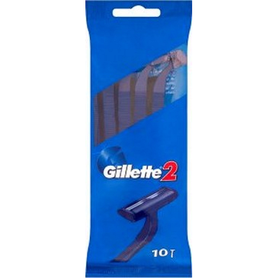 Gillette2 pohotová jednorazová holítka 10 kusov pre mužov v sáčku