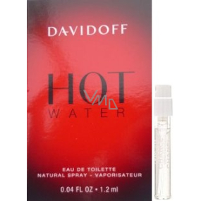 Davidoff Hot Water toaletná voda pre mužov 1,2 ml s rozprašovačom, fľaštička