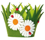 Kvetináč z filcu dekorácia 18 x 15 cm 1 kus