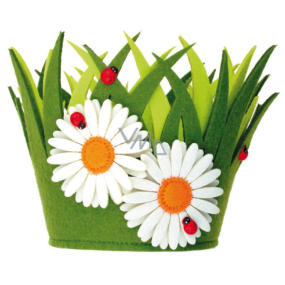 Kvetináč z filcu dekorácia 18 x 15 cm 1 kus