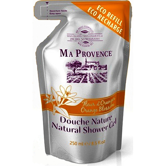 Ma Provence Bio Pomarančové kvety sprchový gél náhradná náplň 250 ml