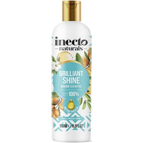 Inecto Naturals Brilliant Shine Argan s čistým arganovým olejom šampón na vlasy 500 ml