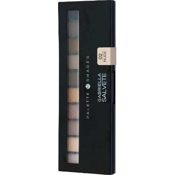 Gabriella Salvete Palette 10 Shades paleta očných tieňov so zrkadielkom a aplikátorom 02 Nude 12 g
