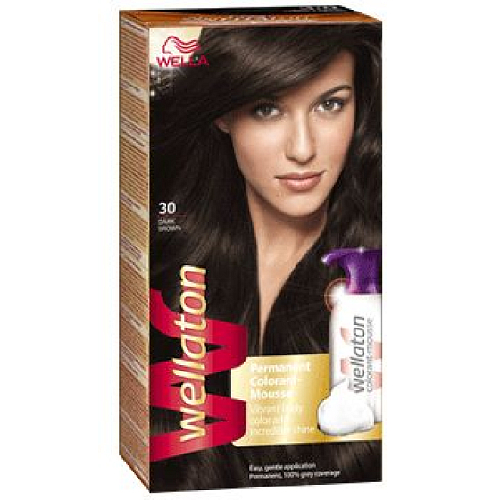 Wella Wellaton penová farba na vlasy 3/0 Tmavohnedá