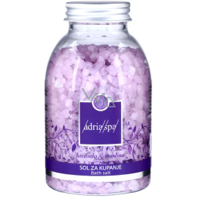 Adria Spa Lavender & Olive výživná soľ do kúpeľa 300 g