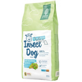 Green Pet Food Insect Dog Hypoalergénne suché krmivo pre psov 100% hmyzie bielkoviny 15 kg