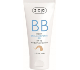 Ziaja BB SPF 15 krém mastná a zmiešaná pleť 02 Natural 50 ml