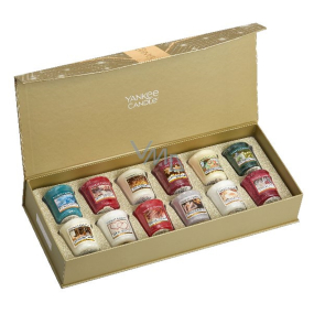 Yankee Candle Vonná sviečka votívny 49 gx 12 kusov vianočné darčeková sada