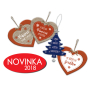 Nekupto Vianočná drevená dekorácia hviezda Prianie sa plní cez Vianoce 14 x 14 cm