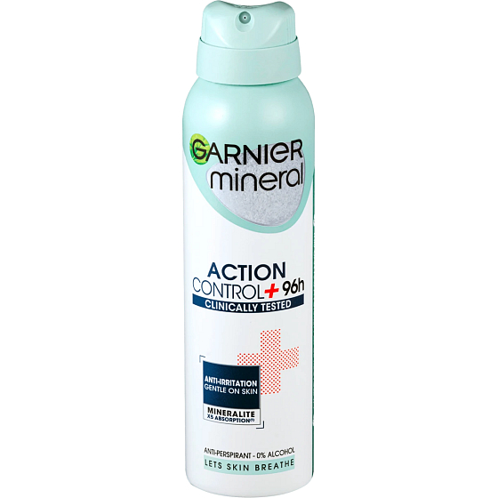 Garnier Mineral Action Control + Clinically Tested antiperspirant deodorant sprej pre ženy 150 ml