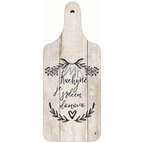 Bohemia Gifts Dekoratívna doska Kuchyňa je srdcom domova 28 x 12 cm