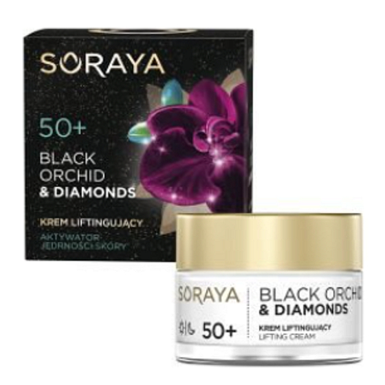 Soraya Black Orchid Čierna orchidea + Diamantový prášok liftingující krém na deň / noc 50+ 50 ml