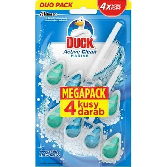 Duck Active Clean Marine WC závesný čistič s vôňou 4 x 38,6 g
