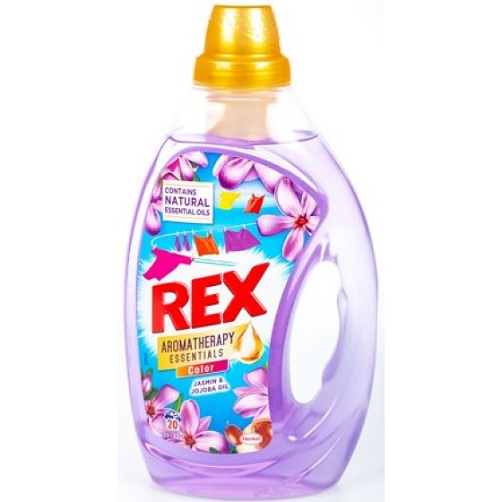 Rex Jasmin & Jojob Oil Aromatherapy Essentials Color gél na pranie farebnej bielizne 20 dávok 1 l