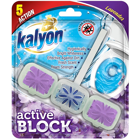 Kalyon Active Lavender Levanduľový čistiaci prostriedok na toaletu 57 g