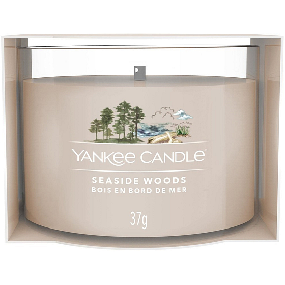 Yankee Candle Seaside Woods - Sklenená vonná sviečka Seaside Woods 37 g